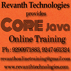 Core Java Online Training from India