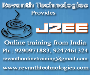 J2EE Online Training from India