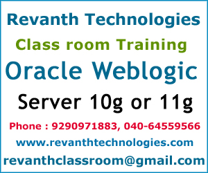 Oracle Weblogic Server Training from India